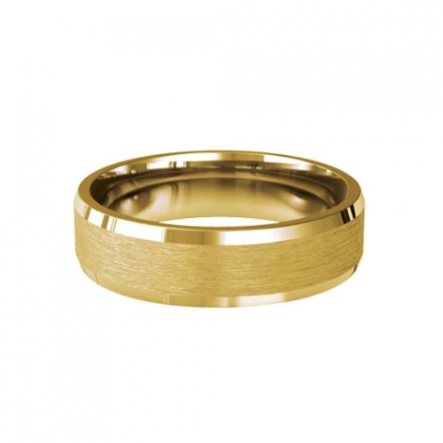 Patterned Designer Yellow Gold Wedding Ring - Soleil